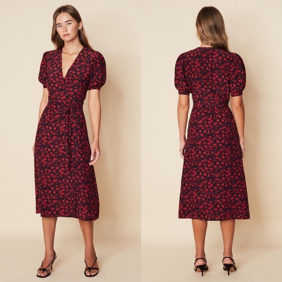 Faithfull the Brand Dresses & Skirts - NWT Faithfull Sumaia Wrap Midi Dress Uma Floral